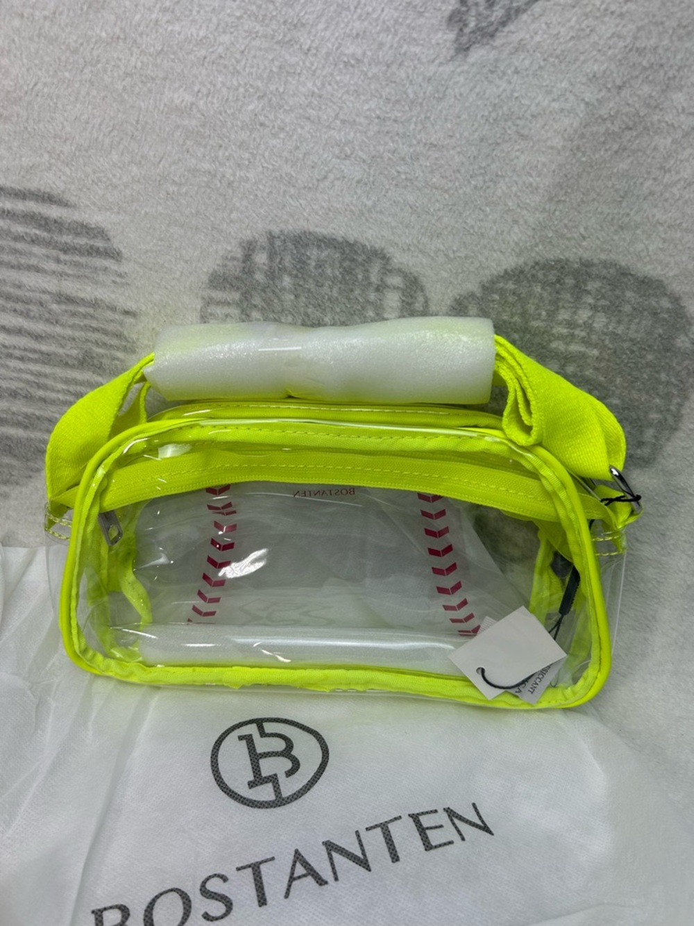 Bostanten Clear Baseball Stitch Crossbody – Baseball Fan Gift - Picture 6 of 6